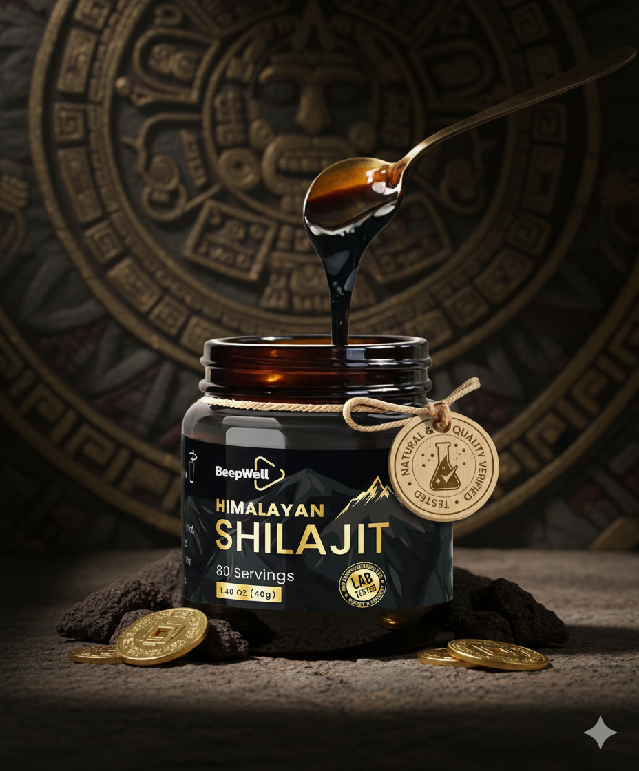 MielAzteca Shilajit Dorado – Resina Mineral del Himalaya (40g)